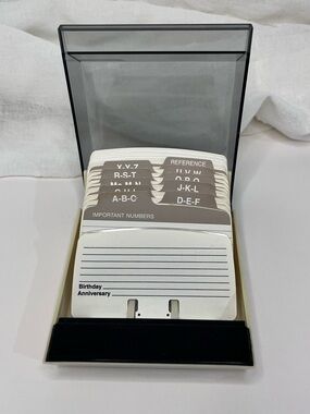 Vintage Rolodex S-3100 Covered Card File System